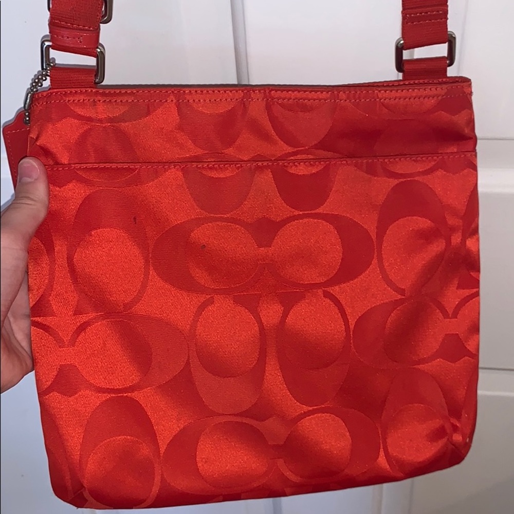 Coach Signature Getaway Nylon Crossbody Bag - Picture 6 of 6